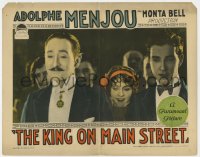 7c637 KING ON MAIN STREET LC 1925 great close up of smiling Adolphe Menjou & Greta Nissen!