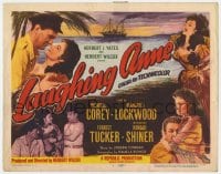 7c127 LAUGHING ANNE TC 1954 great images of Wendell Corey romancing Margaret Lockwood!