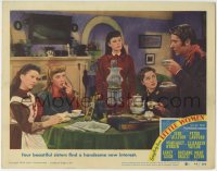 7c675 LITTLE WOMEN LC #8 1949 Allyson, Liz Taylor, Leigh & O'Brien are interested in Peter Lawford!