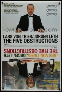 7g645 FIVE OBSTRUCTIONS 1sh 2004 Jorgen Leth, Lars von Trier, De Fem benspaend, cool mirror image!