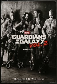 7g672 GUARDIANS OF THE GALAXY VOL. 2 teaser DS 1sh 2017 Chris Pratt, Saldana, Rooker, cast image!