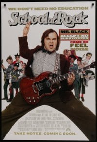 7g868 SCHOOL OF ROCK int'l advance 1sh 2003 Jack Black teaches 5th grade school kids how to play music!