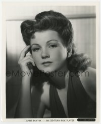 7h088 ANNE BAXTER 8.25x10 still 1930s close portrait of the pretty Fox actress by Frank Powolny!