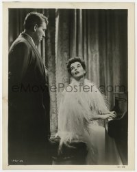 7h980 WITHOUT LOVE 8x10.25 still 1945 Spencer Tracy looks down at Katharine Hepburn playing piano!