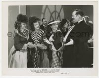 7h992 ZENOBIA 8x10.25 still R1940s Oliver Hardy welcomes Billie Burke, Alice Brady & Jean Parker!