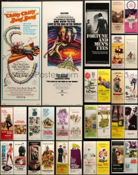 7m302 LOT OF 31 UNFOLDED INSERTS 1970s great images from a variety of different movies!