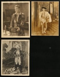 7m226 LOT OF 3 RUDOLPH VALENTINO DELUXE 8X10 STILLS 1938 great image of the legendary star!