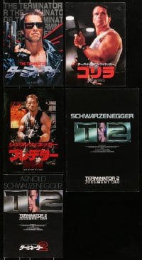 7m132 LOT OF 5 ARNOLD SCHWARZENEGGER JAPANESE PROGRAMS 1980s-1990s Terminator, Predator & more!