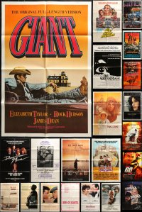 7m082 LOT OF 46 FOLDED ONE-SHEETS 1960s-1990s great images from a variety of different movies!