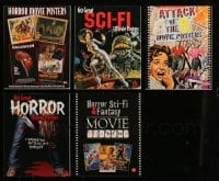 7m177 LOT OF 5 BRUCE HERSHENSON HORROR/SCI-FI SOFTCOVER MOVIE BOOKS 1990s-00s all color images!