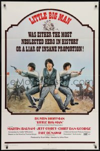 7p456 LITTLE BIG MAN 1sh 1971 Dustin Hoffman is the most neglected hero in history, Arthur Penn!