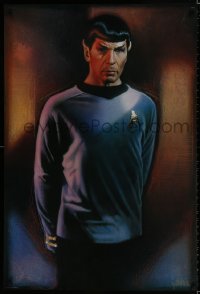 7r611 STAR TREK CREW 27x40 commercial poster 1991 Drew art of Nimoy as Spock!