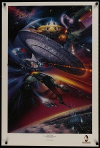 7r735 STAR TREK THE EXPERIENCE 24x36 special poster 1997 incredible sci-fi art by Tsuneo Sanda!