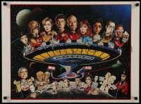 7r754 STAR TREK: THE NEXT GENERATION special poster 1988 Where No One Has Gone Before by Frazier!