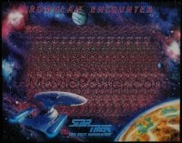 7r746 STAR TREK: THE NEXT GENERATION 22x28 special poster 1993 Romulan Encounter by J. Gregerson!