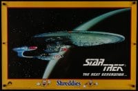 7r748 STAR TREK: THE NEXT GENERATION 23x35 special poster 1991 image of Enterprise, Shreddies!