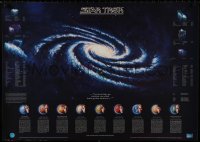 7r467 STAR TREK 24x33 English special poster 1994 The Universe, map of Federation space + more!