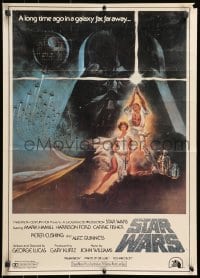 7r761 STAR WARS 20x28 special poster R1982 George Lucas classic sci-fi epic, classic Tom Jung art!