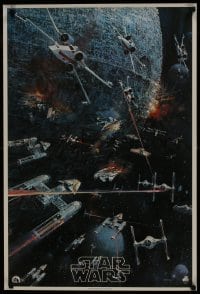 7r316 STAR WARS 22x33 music poster 1977 George Lucas classic sci-fi epic, Berkey, never folded!