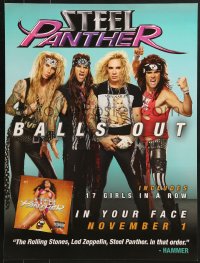 7r317 STEEL PANTHER 18x24 music poster 2011 hilarious comedic glam metal band, wild images!