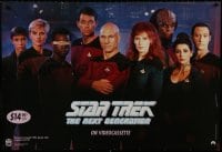 7r272 STAR TREK: THE NEXT GENERATION 27x40 video poster 1991 Patrick Stewart, Frakes, cast!