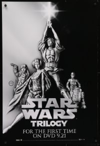 7r273 STAR WARS TRILOGY 27x40 video poster 2004 art from the style A one sheet!