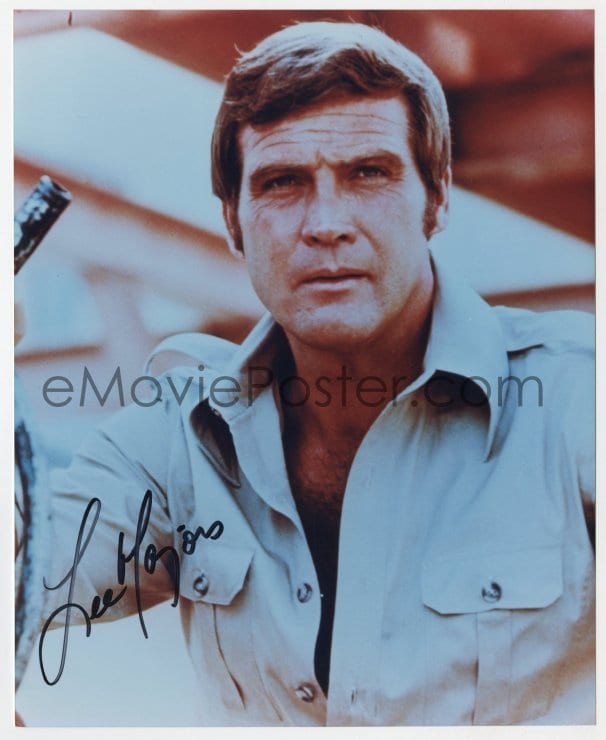 eMoviePoster.com: 7s836 LEE MAJORS signed color 8x10 REPRO still 1990s ...