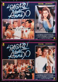 7t941 BOOK OF LOVE group of 3 Italian 19x26 pbustas 1991 Chris Young, Keith Coogan!