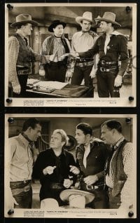 7x913 SANTA FE STAMPEDE 3 8x10 stills R1953 John Wayne, Crash Corrigan & Max Terhune!