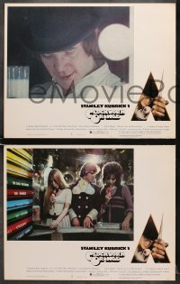 7z454 CLOCKWORK ORANGE 7 LCs 1972 Malcolm McDowell in Stanley Kubrick ultra-violence classic!