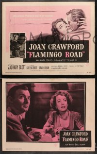 7z162 FLAMINGO ROAD 8 LCs 1949 Joan Crawford's sequel to Mildred Pierce directed by Michael Curtiz!