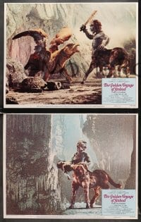 7z181 GOLDEN VOYAGE OF SINBAD 8 LCs 1974 Ray Harryhausen, cool fantasy special effects images!