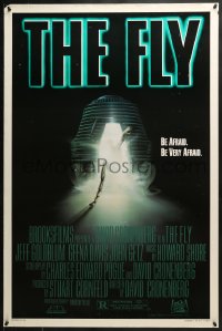 8a322 FLY style A 1sh 1986 David Cronenberg, Jeff Goldblum, cool sci-fi art by Mahon!