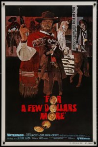 8a324 FOR A FEW DOLLARS MORE int'l 1sh R1980 Sergio Leone, Per qualche dollaro in piu, Clint Eastwood