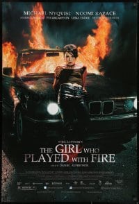 8a346 GIRL WHO PLAYED WITH FIRE DS 1sh 2010 Larsson's Flickan som lekte med elden, Noomi Rapace!