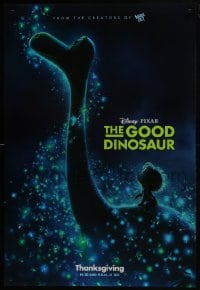 8a362 GOOD DINOSAUR 3D advance DS 1sh 2015 Disney, great image of Apatosaurus Arlo with Spot!