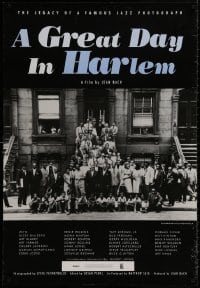 8a372 GREAT DAY IN HARLEM 1sh 1994 great portrait of jazz musicians & family in New York!