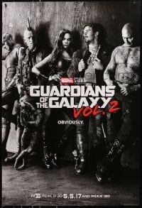 8a380 GUARDIANS OF THE GALAXY VOL. 2 teaser DS 1sh 2017 Chris Pratt, Saldana, Rooker, cast image!