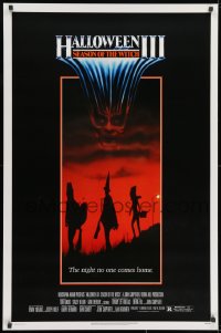 8a384 HALLOWEEN III 1sh 1982 Season of the Witch, horror sequel, the night no one comes home!