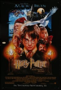 8a390 HARRY POTTER & THE PHILOSOPHER'S STONE advance DS 1sh 2001 Drew Struzan art, Sorcerer's Stone!