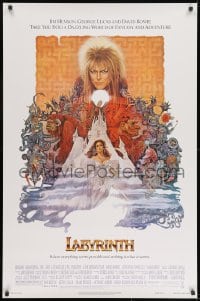 8a485 LABYRINTH 1sh 1986 Jim Henson, art of David Bowie & Jennifer Connelly by Ted CoConis!