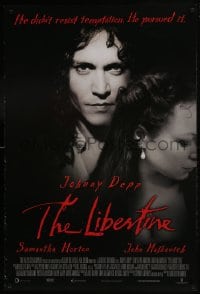 8a506 LIBERTINE 1sh 2006 close up of Johnny Depp & pretty Samantha Morton!