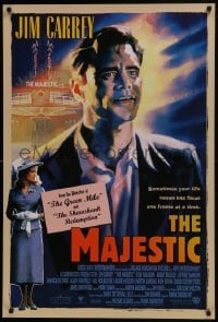 8a536 MAJESTIC int'l 1sh 2001 great art of Jim Carrey, directed by Frank Darabont!