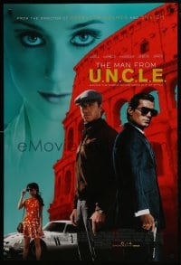 8a540 MAN FROM U.N.C.L.E. advance DS 1sh 2015 Guy Ritchie, Henry Cavill and Armie Hammer!