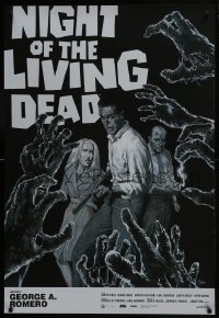 8a607 NIGHT OF THE LIVING DEAD 1sh R2017 Romero zombies, completely different design by Sean!