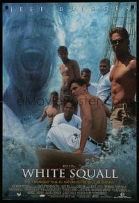 8a965 WHITE SQUALL DS 1sh 1996 directed by Ridley Scott, barechested sailor Jeff Bridges!