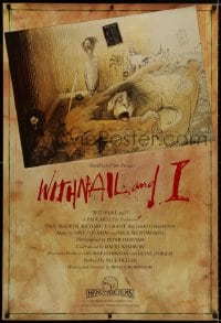 8a976 WITHNAIL & I 1sh 1987 black comedy, incredible & different Ralph Steadman artwork, rare!