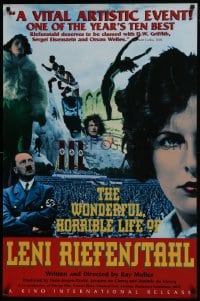 8a988 WONDERFUL, HORRIBLE LIFE OF LENI RIEFENSTAHL 1sh 1993 Die Macht der Bilder, wild image!