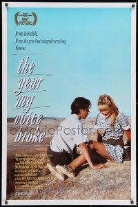 8a994 YEAR MY VOICE BROKE 1sh 1987 Noah Taylor, Loene Carmen, Australian coming of age movie!