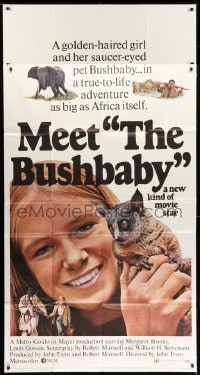 8b657 BUSHBABY 3sh 1970 Margaret Brooks, Louis Gossett Jr, true adventure as big as Africa!